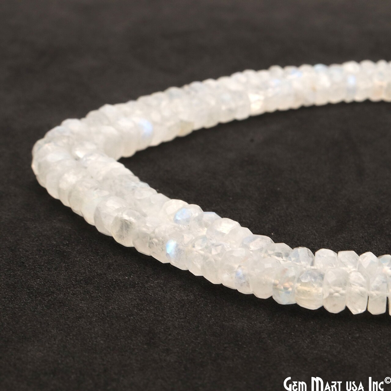 Rondelle Beads, 12.5 Inch Bead Strands, Natural Strung Gemstone, 3-4mm, Faceted, GemMartUSA (70002)